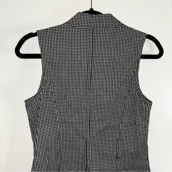 dressbarn Black and White Gingham Print Shift Dress Size 4 - Picture 8 of 8